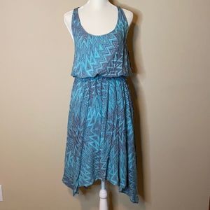 Xhilararion Blue and Gray Dress